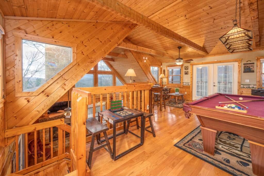 Over The Mountain - Smoky Mountain View Cabin เซอเวียร์วีล ภายนอก รูปภาพ