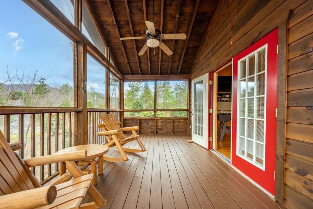 Over The Mountain - Smoky Mountain View Cabin เซอเวียร์วีล ภายนอก รูปภาพ